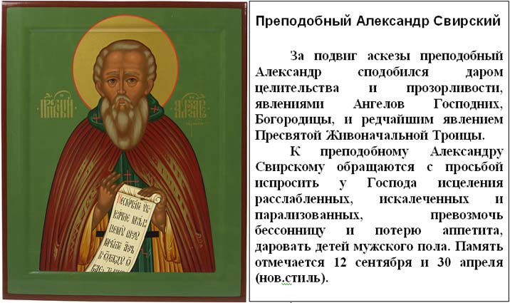 Молитвы к александру свирскому Молитвы к александру свирскому