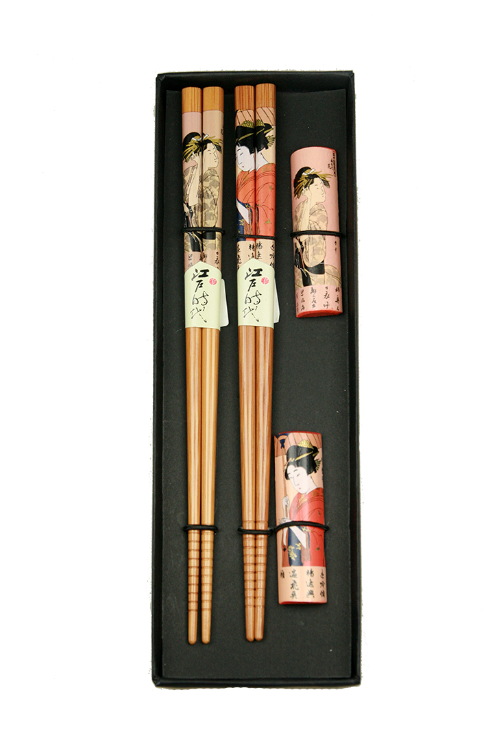 Набор палочек для суши на 2 персоны с подставками 25*8*2см 