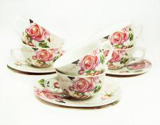 Кофейный набор Чайная роза на 6 персон 